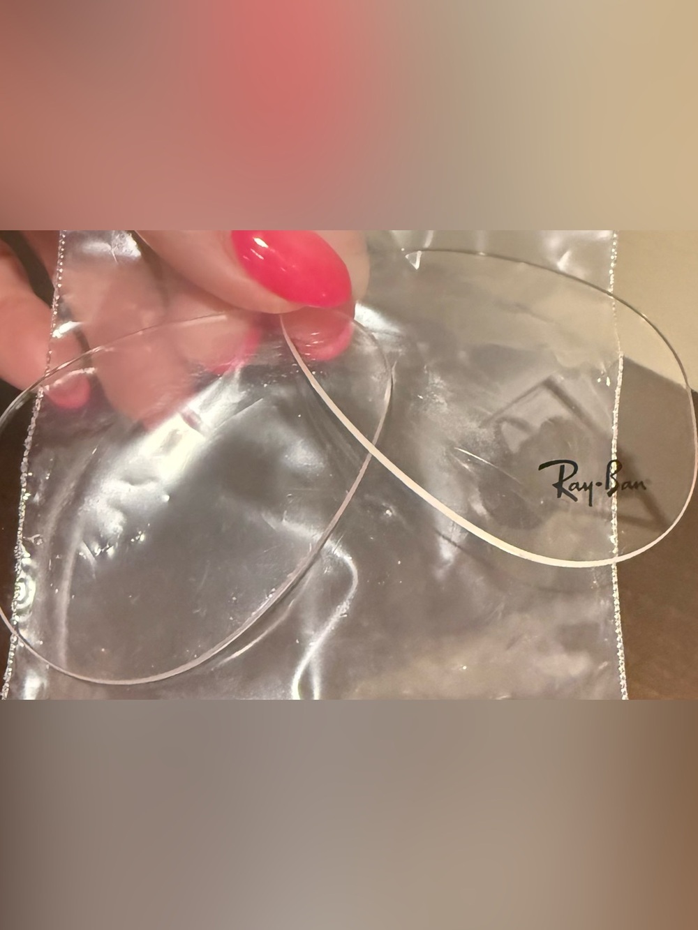 Ray-Ban clear demo lenses - aviator